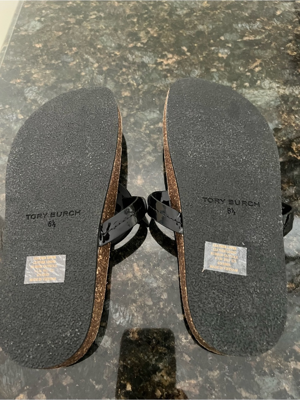 Tory Burch Cloud Miller Black
Patent Leather Sandals - Picture 8 of 9